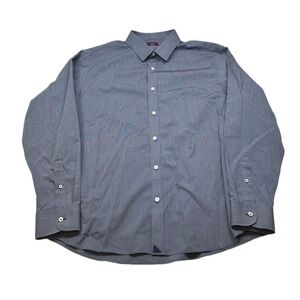 UNTUCKit Button Down Shirt Mens 2XL Blue Long Sleeve Wrinkle Free‎ Orville